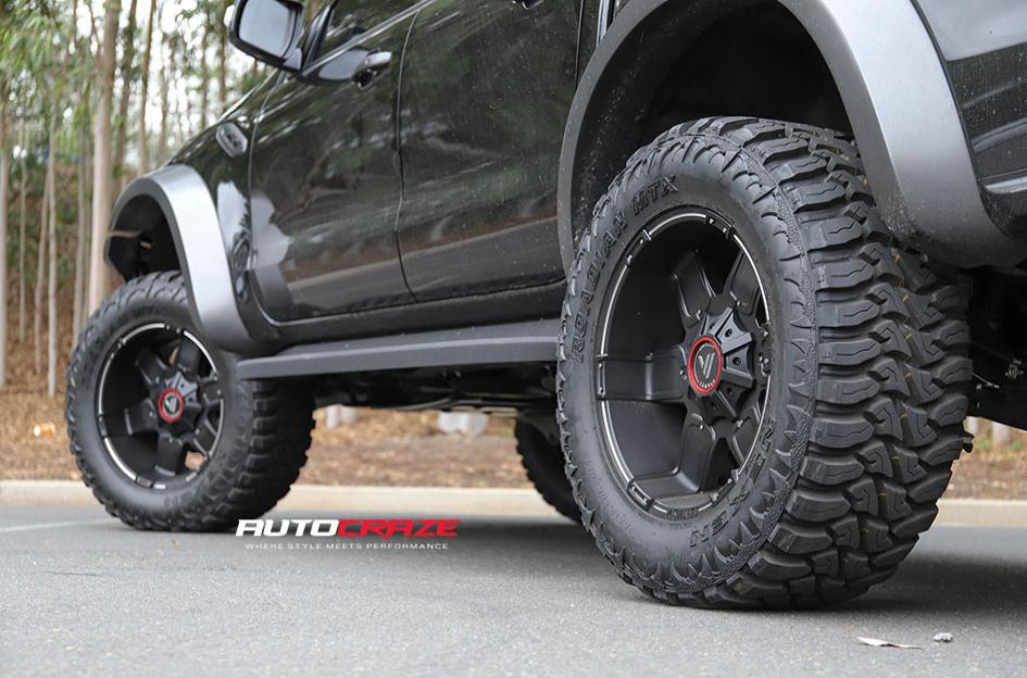 FORD RANGER RAPTOR AB811 SATIN BLACK GLOSS INSERTS